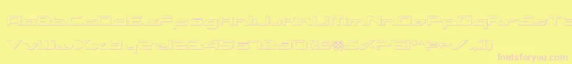 Alexlco Font – Pink Fonts on Yellow Background