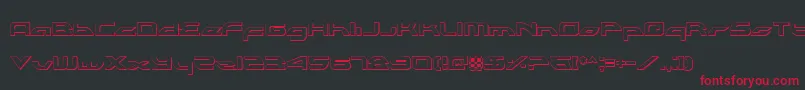 Alexlco Font – Red Fonts on Black Background