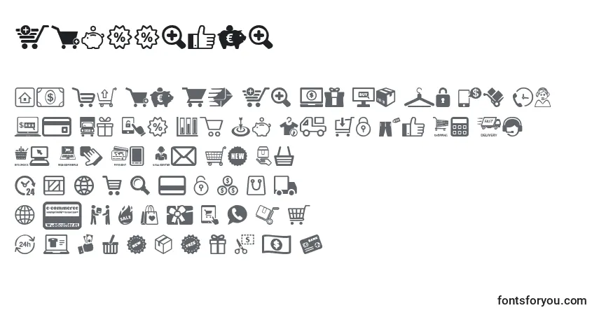 Czcionka ECommerce – alfabet, cyfry, specjalne znaki