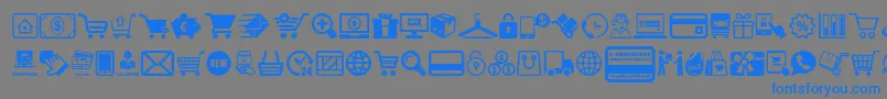 fuente ECommerce – Fuentes Azules Sobre Fondo Gris