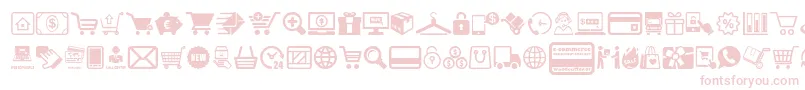 Czcionka ECommerce – różowe czcionki