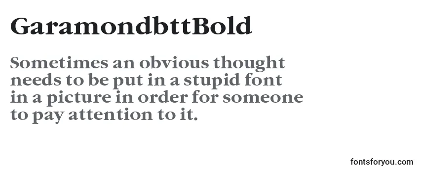 GaramondbttBold Font