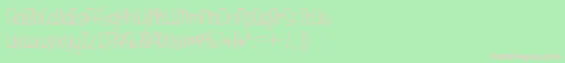 BmdGardenFreshTomatoes Font – Pink Fonts on Green Background