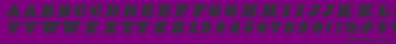 Pfcenturasinglecaps Font – Black Fonts on Purple Background