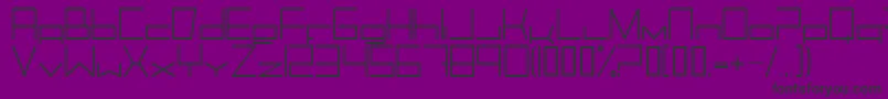 TrancemissionLight Font – Black Fonts on Purple Background