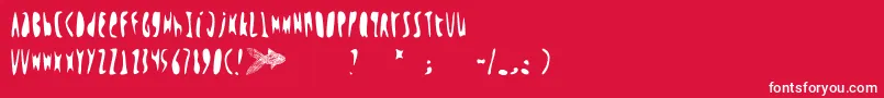 フォントWoh – 赤い背景に白い文字