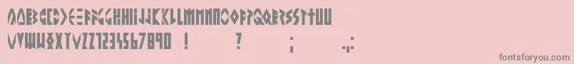 フォントAlteringthefuture – ピンクの背景に灰色の文字