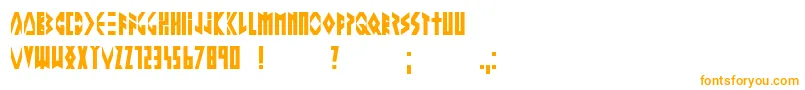 Шрифт Alteringthefuture – оранжевые шрифты на белом фоне
