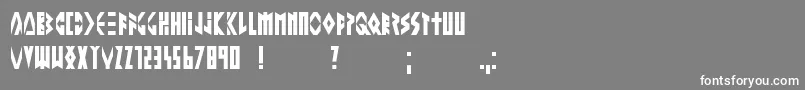 Шрифт Alteringthefuture – белые шрифты на сером фоне