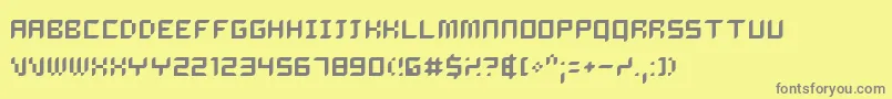Dalila Font – Gray Fonts on Yellow Background