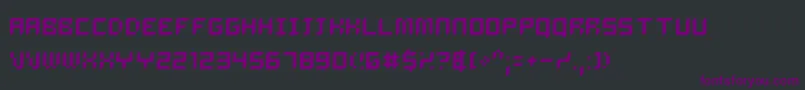 Dalila Font – Purple Fonts on Black Background