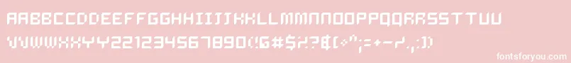 フォントDalila – ピンクの背景に白い文字