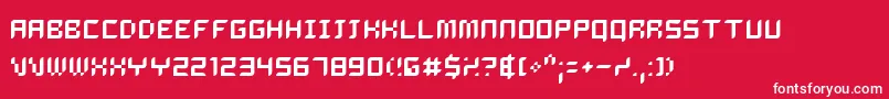 Dalila Font – White Fonts on Red Background