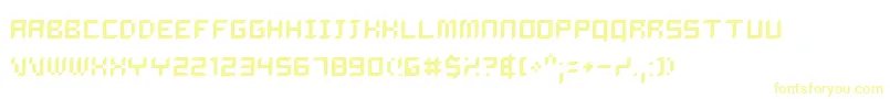 Dalila Font – Yellow Fonts on White Background