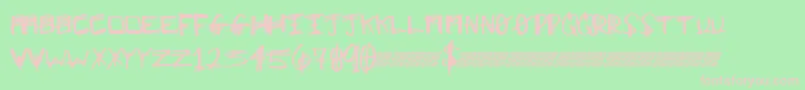 Шрифт Majorclue – розовые шрифты на зелёном фоне