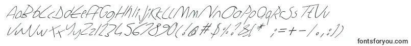 フォントSharonlipshutzhandwritingitalic – Google Chromeのフォント