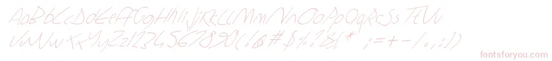 Шрифт Sharonlipshutzhandwritingitalic – розовые шрифты