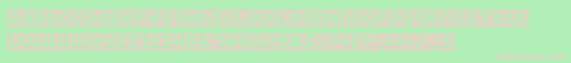 Squarodynamic10 Font – Pink Fonts on Green Background