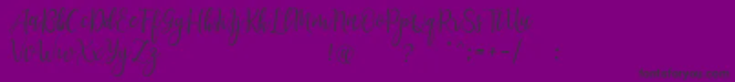 fuente LanaraScriptDemo – Fuentes Negras Sobre Fondo Morado