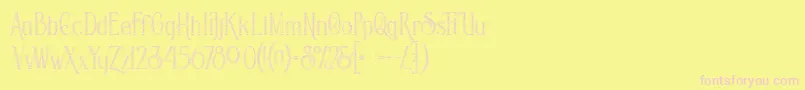 fuente Savanainlinegridgrunge – Fuentes Rosadas Sobre Fondo Amarillo