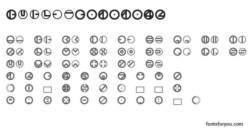 A fonte Bublet3.1.1.42 – alfabeto, números, caracteres especiais