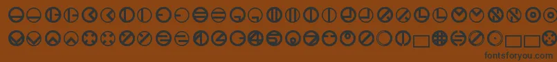 Bublet3.1.1.42 Font – Black Fonts on Brown Background