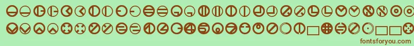 Bublet3.1.1.42 Font – Brown Fonts on Green Background