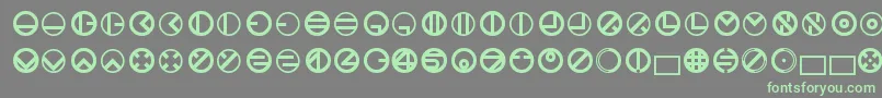 More about Bublet3.1.1.42 Font Bublet3.1.1.42 Font – Green Fonts on Gray Background