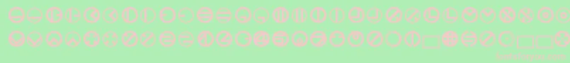 fuente Bublet3.1.1.42 – Fuentes Rosadas Sobre Fondo Verde