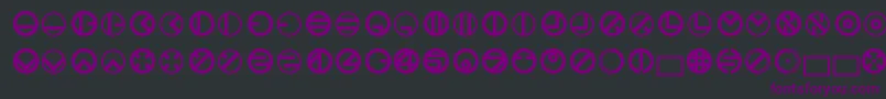 Bublet3.1.1.42 Font – Purple Fonts on Black Background