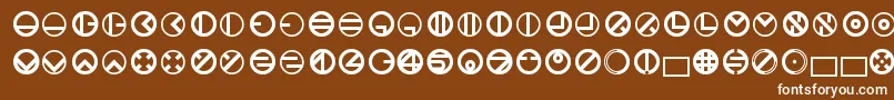 Bublet3.1.1.42 Font – White Fonts on Brown Background
