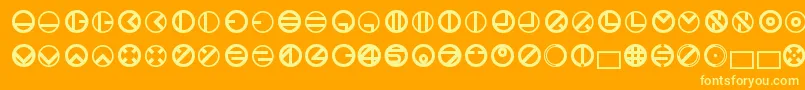 Bublet3.1.1.42 Font – Yellow Fonts on Orange Background
