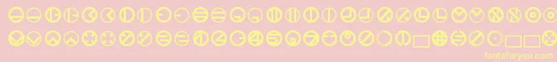 Bublet3.1.1.42 Font – Yellow Fonts on Pink Background