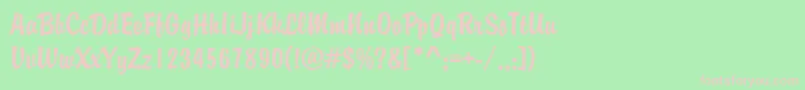 MBrody Font – Pink Fonts on Green Background