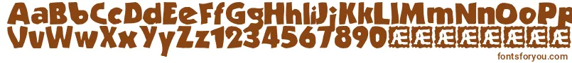 Strande2 Font – Brown Fonts on White Background