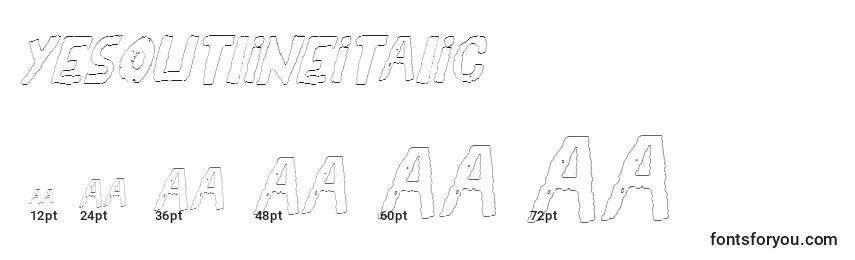 YesOutlineitalic Font Sizes