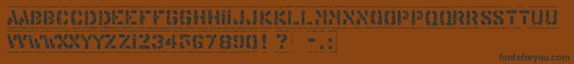 Подробнее о шрифте Offshore Шрифт Offshore – чёрные шрифты на коричневом фоне