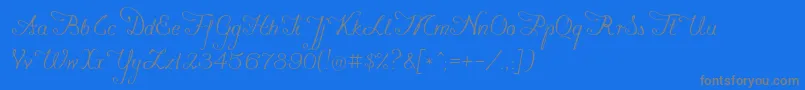 Konstytucyja091-Schriftart – Graue Schriften auf blauem Hintergrund