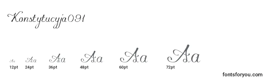Размеры шрифта Konstytucyja091 (93783)