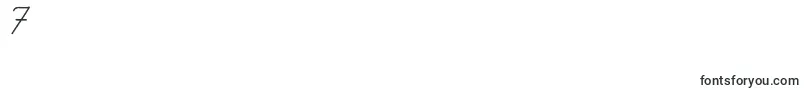 Handm Font – Fonts for Digit 7