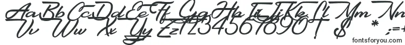 Gentlemanly-fontti – Kalligrafiafontit