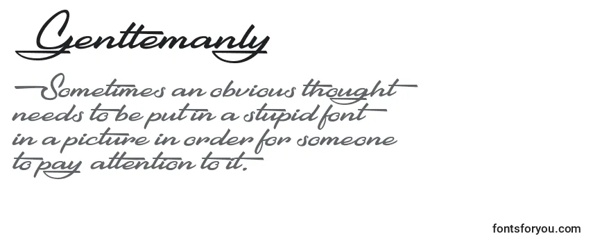 Gentlemanly Font