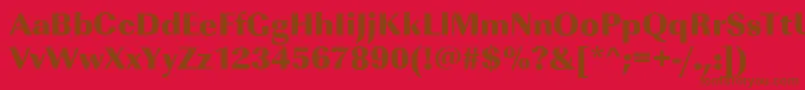Imperialstars3Regular Font – Brown Fonts on Red Background