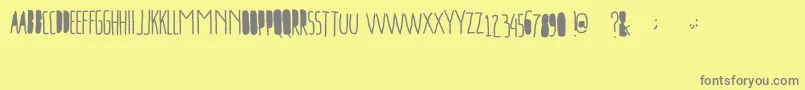 FreeportGoAway Font – Gray Fonts on Yellow Background