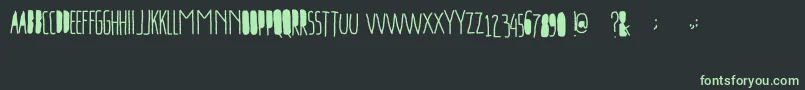 Шрифт FreeportGoAway – зелёные шрифты на чёрном фоне