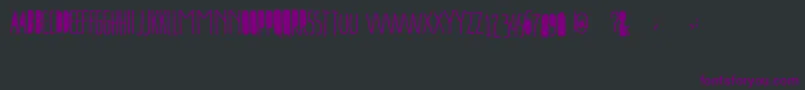 Шрифт FreeportGoAway – фиолетовые шрифты на чёрном фоне