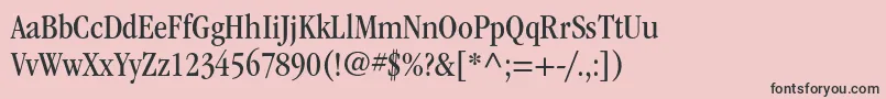 ItcgaramondstdBkcond Font – Black Fonts on Pink Background