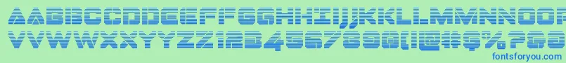 Dominojackgrad Font – Blue Fonts on Green Background