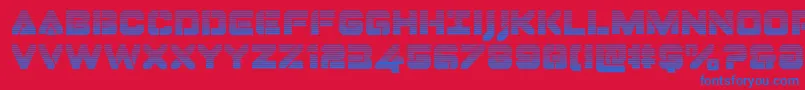 Dominojackgrad Font – Blue Fonts on Red Background