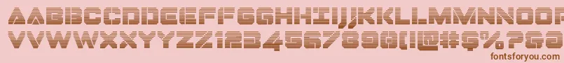 Dominojackgrad Font – Brown Fonts on Pink Background